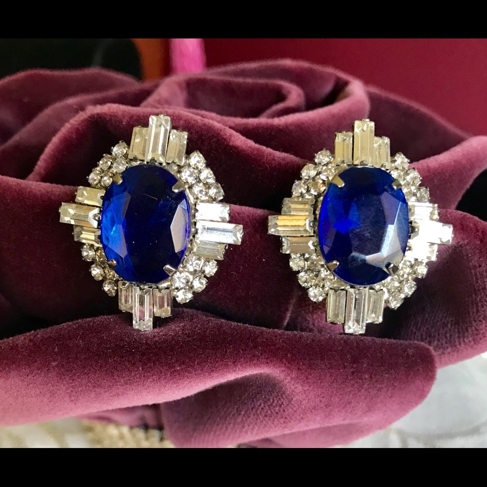 Vintage Rhinestone Earrings